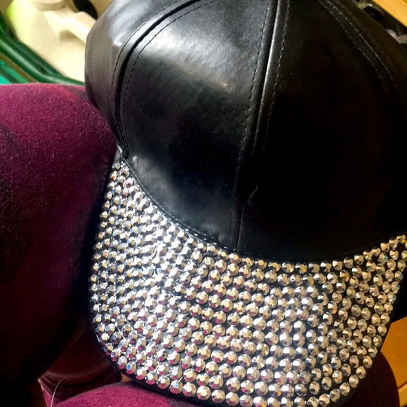 Rhinestone Brim Baseball Cap - Picture 3 of 6